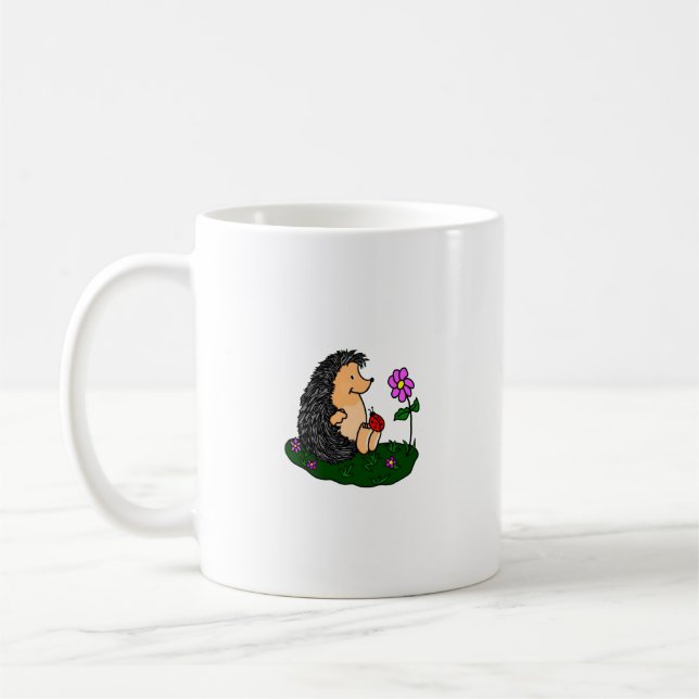 Taza De Café Adorable Hedgehog Coffee Mug (Izquierda)
