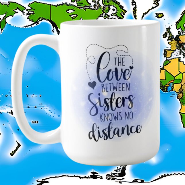 Taza De Café adorable Hermana palabra arte añadir texto (Subido por el creador)