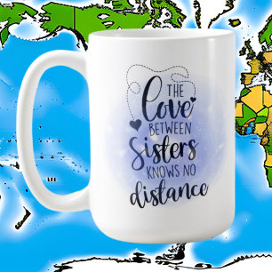 Taza De Café adorable Hermana palabra arte añadir texto