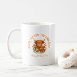 Taza De Café Adorable Highland Cow Mother's Day