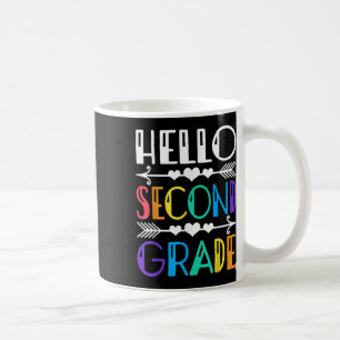 Taza De Café Adorable Hola Segundo Grado Regreso A La Escuela P