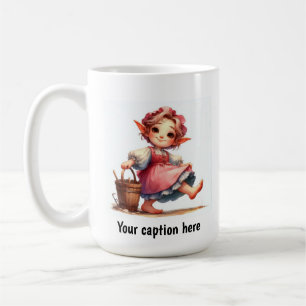 Taza De Café Adorable Joven Munchkin con Ropa Vintage