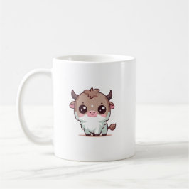 Taza De Café Adorable Kawaii Highland Cow - Personalizado lindo
