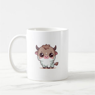 Taza De Café Adorable Kawaii Highland Cow - Personalizado lindo