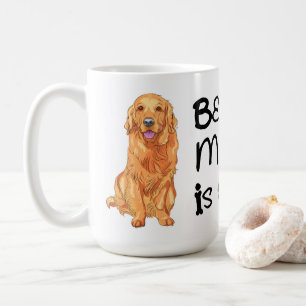 Taza De Café Adorable Madre Retriever Dorado Cachorro Perro Amo