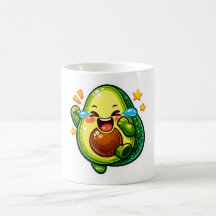 adorable pegatina de aguacate, lágrimas de alegría