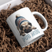 Adorable Pug - ¡Qué taza!