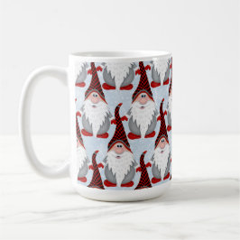 Taza De Café Adorable Red Black Gnome Xmas Navidades Niños Mug