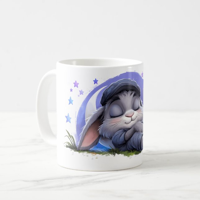 Taza De Café Adorable Sleepy Bunny Mug (Anverso izquierdo)
