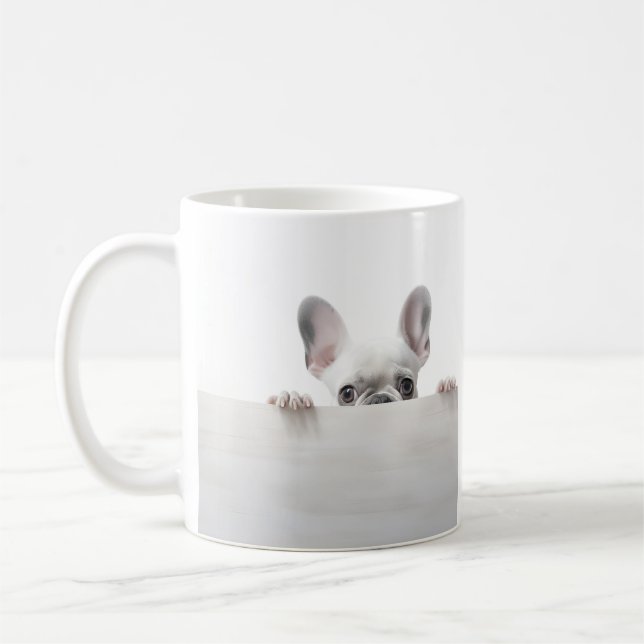 Taza De Café adorable tazón de fotografía de bulldog francés (Izquierda)