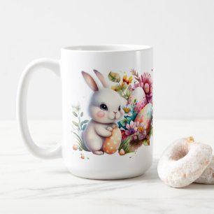 Taza De Café Adorable Watercolor Easter Bunny