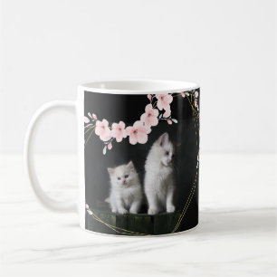 Taza De Café Adorable White Kittens Mug