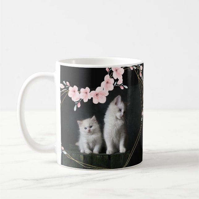 Taza De Café Adorable White Kittens Mug (Izquierda)