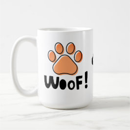 Taza De Café Adorable Woof Dog Amantes del Café Mug