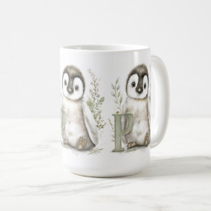 Taza De Café Adorables Animales Bebés en Acuarela con Letras de