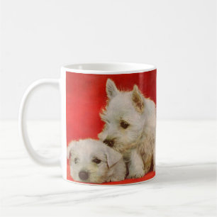 Taza De Café adorables cachorros de perro escocés