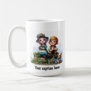 Taza De Café Adorables jóvenes munchkins con ropa vintage