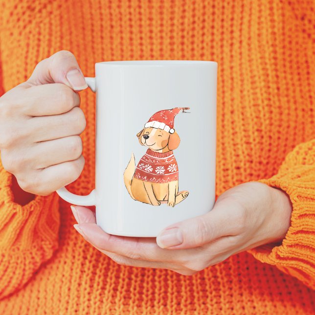 Taza De Café Adorables Navidades Perro Mug (Subido por el creador)