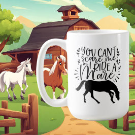Taza De Café adoradores de caballos lindos arte de palabras