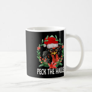 Taza De Café Adornar Las Salas Pollo Copos de Nieve Navidad San