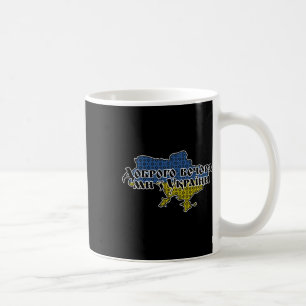 Taza De Café Adorno de Bandera de Ucrania Buenas Noches Estamos