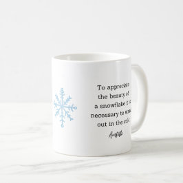 Taza De Café Adorno de invierno de Aristóteles para decoración 