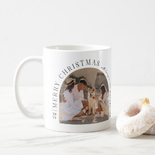 Taza De Café Adorno de Navidad con Foto Familiar Personalizada