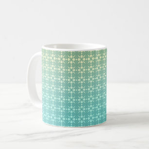 Taza De Café Adorno floral, gradiente