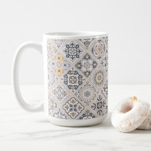 Taza De Café Adorno tradicional portugués y español Boho 
