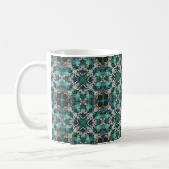 Taza De Café Adorno verde-turquesa (Izquierda)