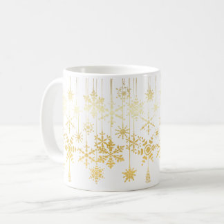 Taza De Café Adornos de copo de nieve