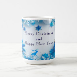 Taza De Café Adornos de marco festivos para días festivos y cop
