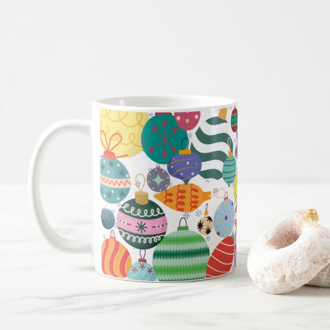 Taza De Café Adornos de Navidad (Con donut)