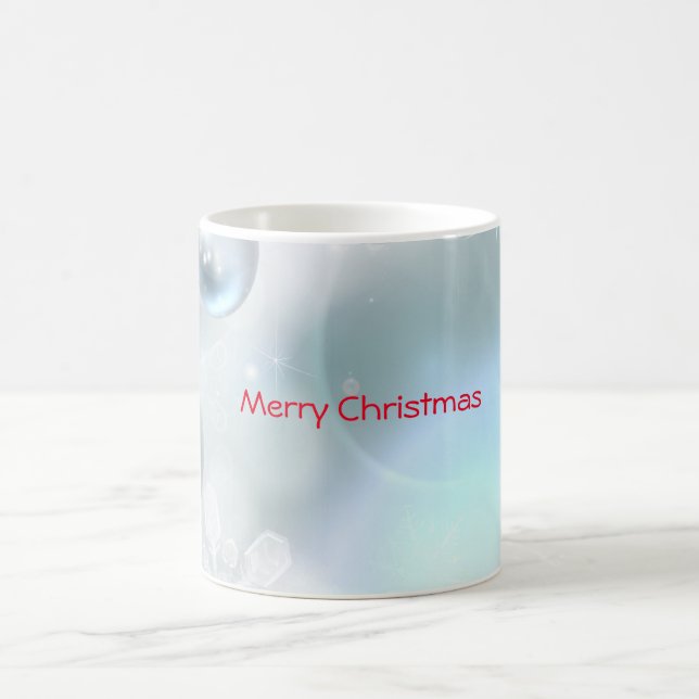 Taza De Café adornos de navidad y copos de nieve (Centro)