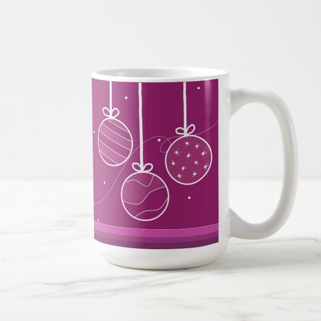 Taza De Café Adornos Navideños Festivos (Derecha)