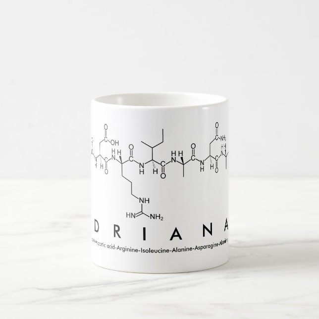 Taza De Café Adriana peptide name mug (Centro)