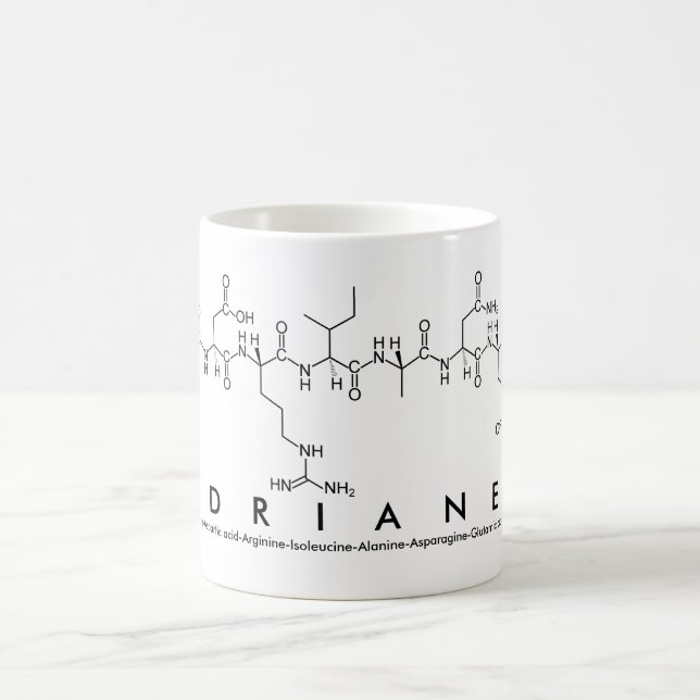 Taza De Café Adriane peptide name mug (Centro)