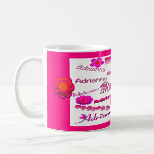 Taza De Café Adrianna Floral Pop Art
