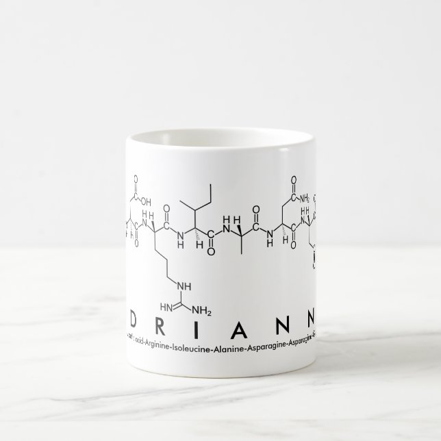 Taza De Café Adrianne peptide name mug (Centro)