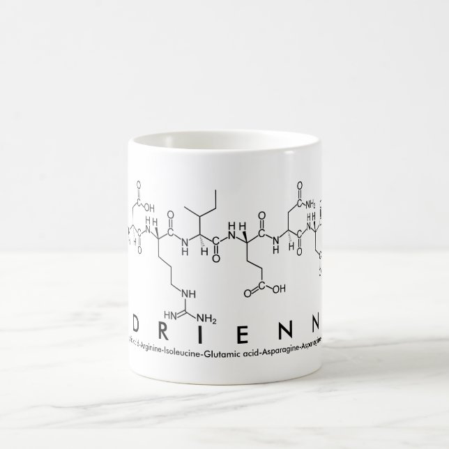 Taza De Café Adrienne peptido nombre mug (Centro)
