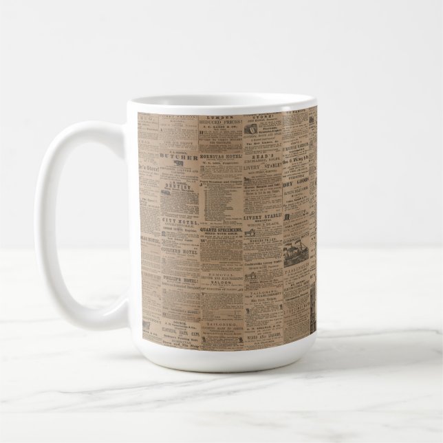 Taza De Café Ads of the Past, NY 1856 (Izquierda)