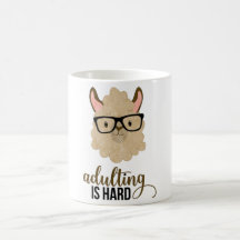 Adulting Divertido es Difícil Llama Hipster