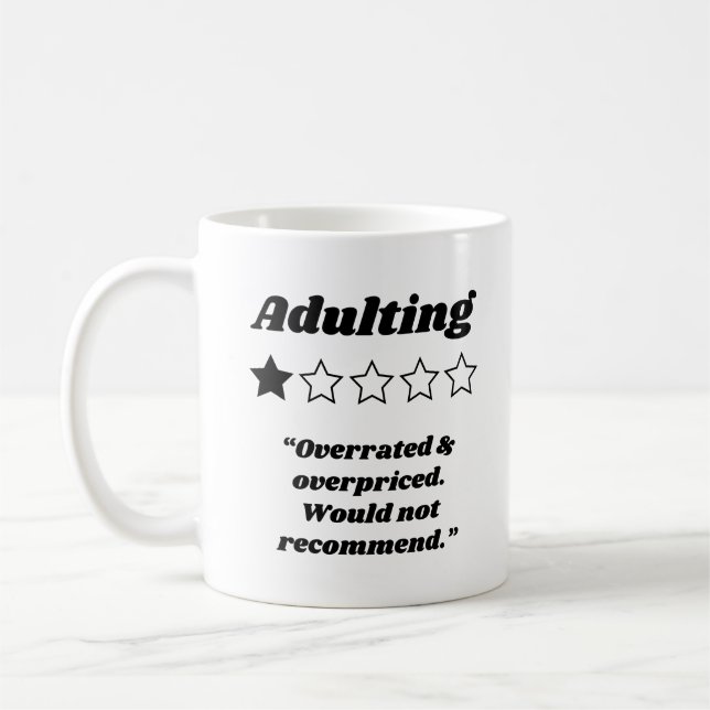 Taza De Café Adulto a One Star Review (Izquierda)