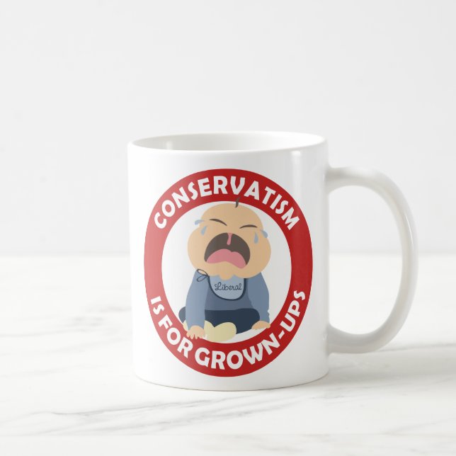 Taza De Café adulto gritador del conservador del bebé del (Derecha)