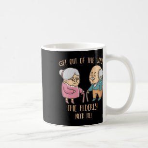 Taza De Café Adultos Mayores Hogar Cuidados Divertidos Enfermer