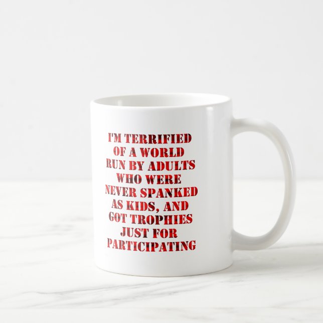 Taza De Café Adultos tipo niño Divertido Mug (Derecha)
