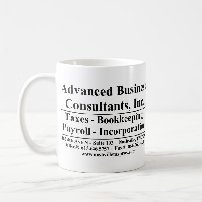 Taza De Café Advanced Business (Izquierda)