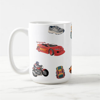 Taza De Café Adventure and Racing Enthusiast Peel and Stick 