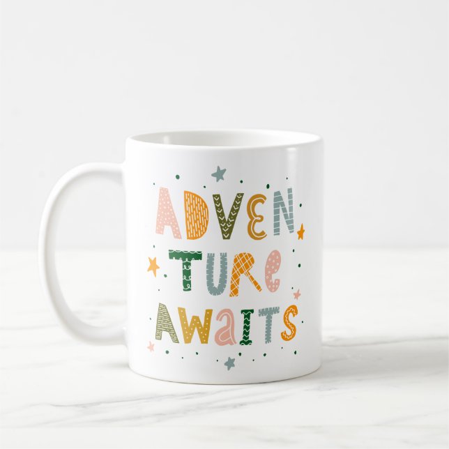 Taza De Café Adventure Awaits (Izquierda)
