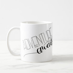 Taza De Café Adventure Awath Hand-Lettered Mug